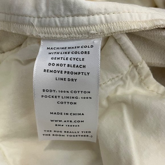 AYR The Metropolitan Corduroy Pants Pleated Front High Rise Size 6 - Picture 11 of 11